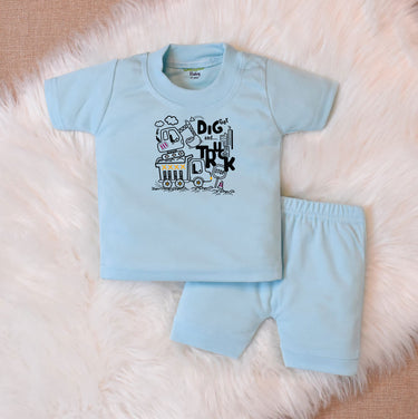 Suits For Baby – Digger Blue Design